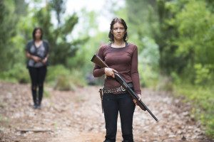 Alanna Masterson as Tara Chambler and Lauren Cohan as Maggie Greene - The Walking Dead _ Seasn 5, Episode 2 - Photo Credit: Gene Page/AMC