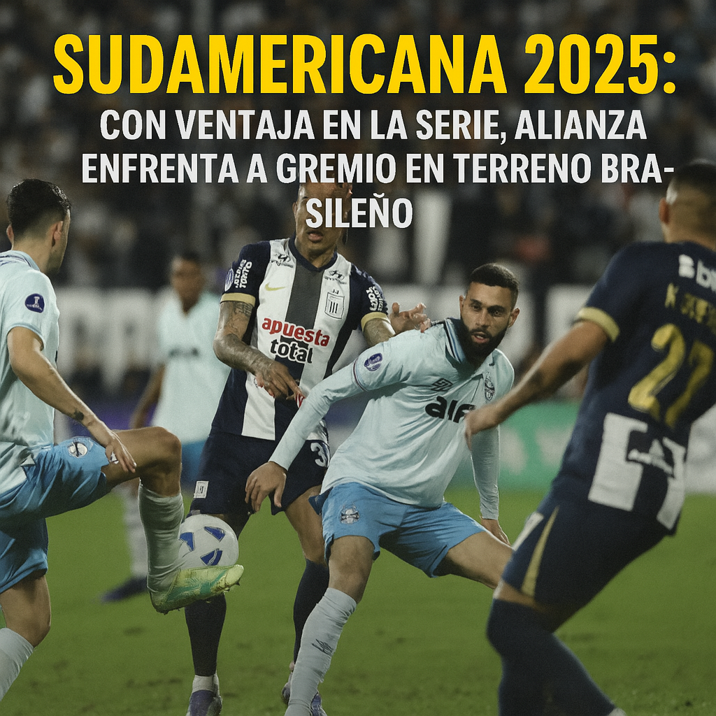 Sudamericana 2025: con ventaja en la serie, Alianza enfrenta HOY a Gremio en terreno brasileño – ¿A Qué Hora Empieza? Sudamericana 2025: con ventaja en la serie, Alianza enfrenta HOY a Gremio en terreno brasileño – ¿A Qué Hora Empieza?