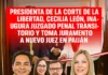 Presidenta de la Corte de La Libertad, Cecilia León, inaugura juzgado penal transitorio y toma juramento a nuevo juez en Paiján