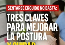 Sentarse erguido no basta: tres claves para mejorar la postura y cuidar la espalda