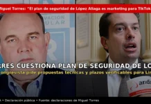 Miguel Torres: “El plan de seguridad de López Aliaga es marketing para TikTok”
