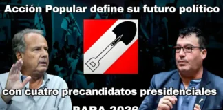 Acción Popular define su futuro político con cuatro precandidatos presidenciales para 2026