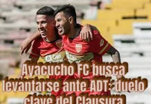 Ayacucho FC busca levantarse ante ADT: duelo clave del Clausura – ¿A Qué Hora Empieza?