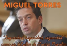 Miguel Torres: “Seguridad, seguridad, seguridad” como eje del plan de Fuerza Popular