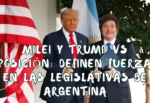 Milei y Trump vs oposición: definen fuerzas en las legislativas de Argentina