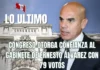 Congreso otorga confianza al gabinete de Ernesto Álvarez con 79 votos