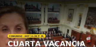 Pleno del Congreso admite la cuarta vacancia contra Dina Boluarte y aprueba cita a la mandataria hoy a las 11:30 p. m.