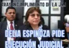 Delia Espinoza pide ejecución judicial tras incumplimiento de la JNJ