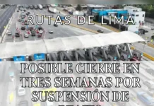 Rutas de Lima: posible cierre en tres semanas por suspensión de peajes