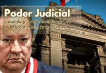 Poder Judicial invalida proceso disciplinario de la JNJ contra Luis Arce Córdova