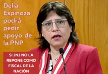 Delia Espinoza podrá pedir apoyo de la PNP si JNJ no la repone como fiscal de la Nación
