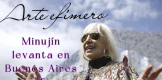 Arte efímero: Minujín levanta en Buenos Aires una “Torre de Pisa de espaguetis”