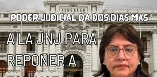 Poder Judicial da dos días más a la JNJ para reponer a Espinoza