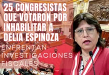 25 congresistas que votaron por inhabilitar a Delia Espinoza enfrentan investigaciones fiscales