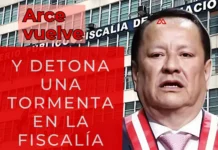 Arce vuelve y detona una tormenta en la Fiscalía