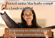María Corina Machado rompe la clandestinidad y reaparece en Oslo en plena escalada contra Maduro