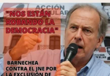 “Nos están robando la democracia”: Barnechea contra el JNE por la exclusión de Acción Popular
