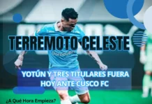 Terremoto celeste: Yotún y tres titulares fuera HOY ante Cusco FC – ¿A Qué Hora Empieza?