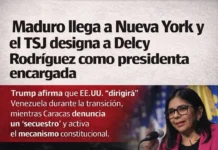 Maduro llega a Nueva York y el TSJ designa a Delcy Rodríguez como presidenta encargada