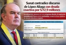 Sunat contradice discurso de López Aliaga con deuda coactiva por S/12,9 millones