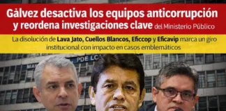Tomás Gálvez oficializa la desactivación de los Equipos Especiales Lava Jato y Cuellos Blancos