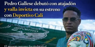 Pedro Gallese debutó con atajadón y valla invicta en su estreno con Deportivo Cali (VIDEO)