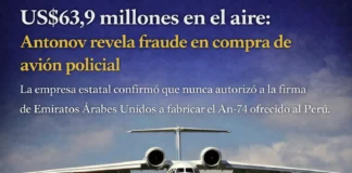 **US$63,9 millones en el aire: Antonov revela fraude en compra de avión policial