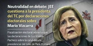 Neutralidad en debate: JEE cuestiona declaraciones de la presidenta del TC por declaraciones electorales sobre Mario Vizcarra