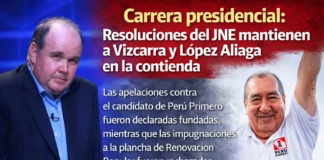Carrera presidencial: Resoluciones del JNE mantienen a Vizcarra y López Aliaga en la contienda