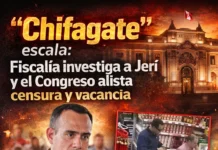 “Chifagate” escala: Fiscalía investiga a Jerí y el Congreso alista censura y vacancia