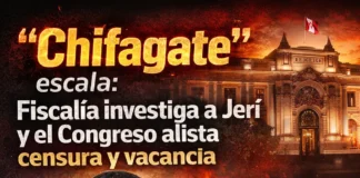 “Chifagate” escala: Fiscalía investiga a Jerí y el Congreso alista censura y vacancia
