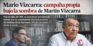 Mario Vizcarra: campaña propia bajo la sombra de Martín Vizcarra