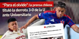 “Para el olvido”: la prensa chilena tituló la derrota 3-0 de la U ante Universitario (VIDEO)