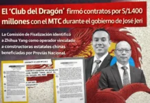 El “Club del Dragón” firmó contratos por S/1.400 millones con el MTC durante el gobierno de José Jerí