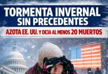 Tormenta invernal sin precedentes azota EE. UU. y deja al menos 20 muertos