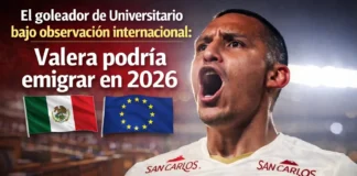 El goleador de Universitario bajo observación internacional: Valera podría emigrar en 2026
