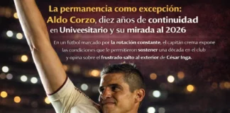 La permanencia como excepción: Aldo Corzo, diez años de continuidad en Universitario y su mirada al 2026