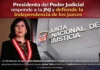 Presidenta del Poder Judicial responde a la JNJ y defiende la independencia de los jueces