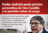 Poder Judicial anula prisión preventiva de Ciro Castillo y habilita su retorno al Gobierno Regional del Callao