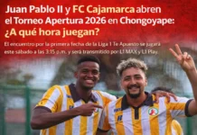 Juan Pablo II y FC Cajamarca abren el Torneo Apertura 2026 en Chongoyape: ¿A qué hora juegan?