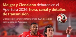 Melgar y Cienciano debutan en el Apertura 2026: hora, canal y detalles de transmisión