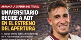 Arranca la defensa del título: Universitario recibe a ADT en el estreno del Apertura