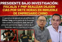 Presidente bajo investigación: Fiscalía y PNP realizan diligencias por siete horas en inmueble de empresario chino