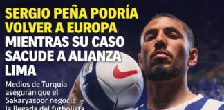 Sergio Peña podría volver a Europa mientras su caso sacude a Alianza Lima