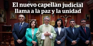 Nuevo capellán del Poder Judicial llama a la paz y la unidad en su primera misa institucional