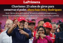 Chavismo: 25 años de giros para conservar el poder, ahora bajo Delcy Rodríguez