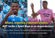 Altura, urgencia y puntos vitales: ADT recibe a Sport Boys en un choque decisivo: hoy 1pm