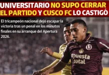 Universitario no supo cerrar el partido y Cusco FC lo castigó(VIDEO)
