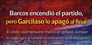 Barcos encendió el partido, pero Garcilaso lo apagó al final (VIDEO)