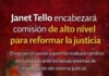 Janet Tello encabezará comisión de alto nivel para reformar la justicia